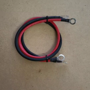 สายทองแดง พร้อมหางปลา 50Cm สีดำ 2ชิ้น แดง 1ชิ้น