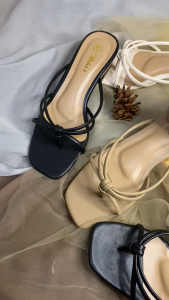 Melvis - Sandal Wanita Heels Hak 3cm Asya Sandal Wanita Terbaru Terlaris Kekinian Pesta dan Formal