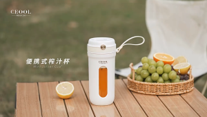 CEOOL Mini Juice Cup Portable Small Juice Machine USB Charging Dual-Battery Can Break Ice Cubes No Filtering Hand-held Grinder 340ml