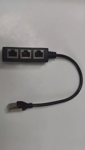 RJ45 Ethernet Cable Splitter 1 Male to 2/3/4 Female Port LAN Network Extension RJ45 Splitter LAN Ethernet Network RJ45 Connector Extender Adapter Cable for Networking Extension 1 Male To 2/3 Female Connector