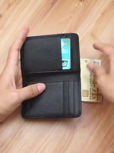 กระเป๋าบัตร ใบขับขี่รถยนต์แบบบาง มัลติฟังก์ชัน กระเป๋าบัตรเครดิต บางเฉียบกระเป๋าตังชาย