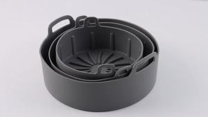Pirate Trove Air Fryer Silicone Base Basket Catches Oil Keeps Air Fryer Clean Distributes Heat Evenly