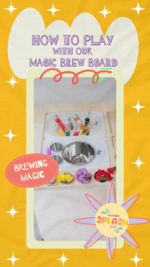 Sensory Splash Club: Color Mixing Magic Brew Board - Interactive Sensory Exploration Toy for Kids