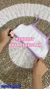 MURAH NAMPOL....!!!!Miniset Anak Remaja // MIniset Tali Kecil Bahan Katun Murah