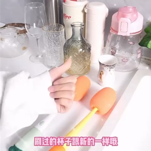 DXUU Sikat Spons Multifungsi Pembersih Botol 3 in 1