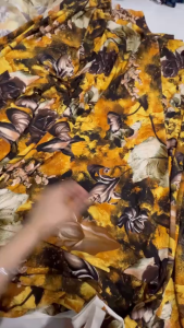 Vải Thun Tơ Họa Tiết Hoa Cao Cấp - Gói 1 Mét - Phong Cách Châu Âu