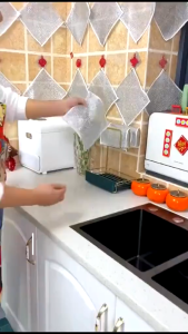 5 cái Lưới Thép Làm Sạch Ma Thuật / Khăn Lau Bếp / Vòi Nước Bồn Rửa Chén / Khăn Lau Hai Lớp Chống Dính Dầu / Loại Bỏ Rỉ Sét Thông Dụng