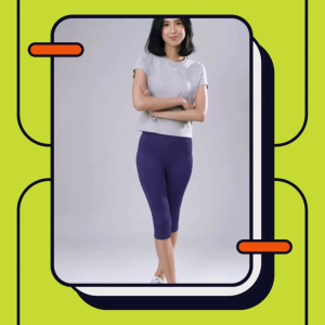Legging Wanita Polos High Waist Slim Fit 3/4 Pendek - Nyaman & Stylish