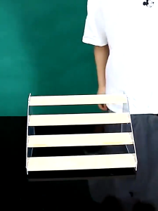 【COD】2/3/4/5 Tier Wooden Acrylic Display Stand Toy Cosmetics Showcase Anime Handicraft Car Model Transparent Ladder Shelf