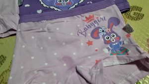 กางเกงในเด็กผู้หญิง ผ้าฝ้าย ชุดละ 4 ตัว สำหรับเด็ก12-38กก.  ผ้าน่มใส่สบาย กางเกงชั้นในสําหรับเด็กหญิง และนักเรียน Girls Underwear