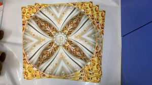 Tranh dán trần Hoa văn đẹp GL0115 in pp kim sa nhiều kích thước