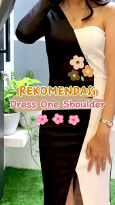 ADD-ALEXANDRA MIDI DRESS ONE SHOULDER MIX WARNA 945