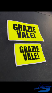 Stiker Grazie Vale Rossi & VR46: Desain Stiker Motor