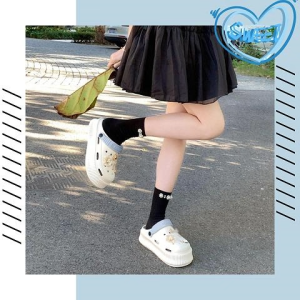 TKGril มาใหม่ รองเท้าหัวโตแฟชั่นเสริมส้น ใส่สบายเท้ามาก แถมตัวติดสุดคุ้ม วัสดุดีมีคุณภาพ นิ่มใส่แล้วไม่เจ็บเท้า เหมาะกับทุกโอกาสทุกเทศกาล สีทูโทน แมทช์ง่าย รีบตำค่ะซิส