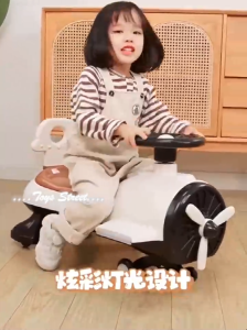 TOYS STREET (TS132) KIDS RIDE ON SELF-POWERED PLASMA AEROPLANE SWING YOYO PUSH CAR