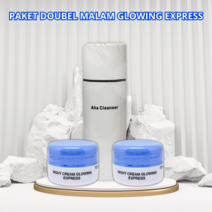 Paket Glowing Express Double Malam: Perawatan Wajah Cepat & Alami