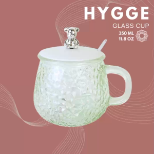Hygge Glass Cup 350 mL | Gelas Minum Kaca Ramah Lingkungan | Glass Tumbler | Botol Minum