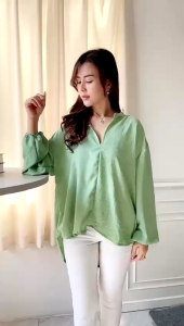 Baju Wanita Terbaru Blouse Korea Style Kekinian Oversize Reva