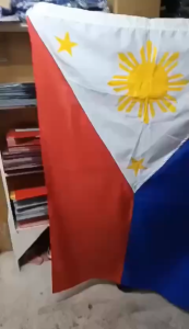 Philippine Flag (Watawat) Fabric/Embroidered 3ft x 5ft