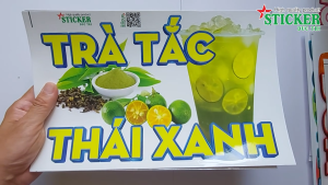 🔥 MIẾNG DÁN TRÀ TẮC THÁI XANH TRANG TRÍ TIỆM TRÀ QUÁN NƯỚC 🔥 DÁN TƯỜNG XE CỬA KÍNH... SANG TRỌNG