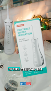 ONEMED - Pembersih Sela Gigi Elektrik IPX7 4 Mode Rechargeable | DENTAL PICK FLOSSER SPRAY Portable Oral Irrigator | Benang Tusuk Gigi Water Flosser