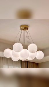 SOLO Modern Chandelier Planet Design Pendant Lights LED Hanging Light Bubble Ball Living Room Lamp Ceiling Linght