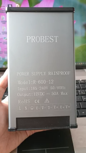 Nguồn 12V 50A Probest vỏ nhôm ngoài trời chất lượng cao