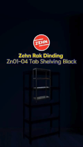 Zehn Rak Dinding Zn01-04 1200*400*1600Mm Plug In Shelves Grey
