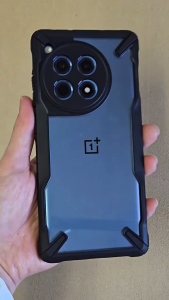 RINGKE® FUSION X OnePlus 12R Clear Hard Back Heavy Duty Shockproof Advanced Protective TPU Bumper Case Cover Casing