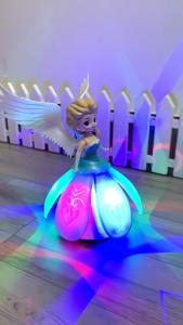 Công chúa Elsa phát nhạc có đèn xoay 360 độ - Đồ chơi quà tặng cho bé - SP0556