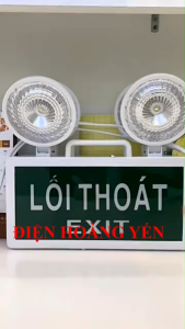 Đèn Sự Cố Khẩn Cấp Chiếu Sáng Kết Hợp Biển Chỉ Dẫn Thoát Nạn Exit