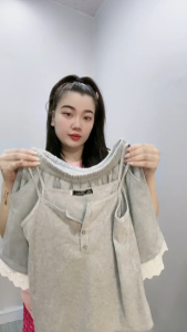 Áo Dây Nữ Kiểu Croptop Sành Điệu Phối Nút Vải Thun Gân Co Giãn Mặc Mát CÓ BIGSIZE G171