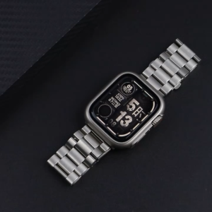 Change to Ultra Case+Band For iWatch 44mm 45mm Metal Stainless Steel strap for iWatch series Series 8 7 6 SE 5 4