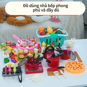 Đồ Chơi Nhà Bếp Nấu Ăn Cho Bé Bộ Nguyên Liệu Nhựa An Toàn 20pcs hoặc 71pcs Đồ Chơi Phát Triển Kỹ Năng