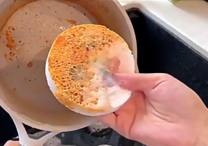 Spons Busa Magic Untuk Cuci Piring & Scouring Pad Pembersih Noda Tidak Melecehkan Piring