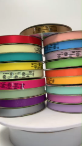 ริบบิ้นพับเหรียญ [เนื้อด้าน] สีพลาสเทล ริบบิ้นห่อเหรียญ ริบบิ้นเนื้อดี พร้อมส่ง ตราTw