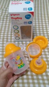 Pigeon MagMag Training System Step-3 Straw Cup 180ml - Pigeon Mag Mag Training System Step-3 Step 3 Straw Cup - Pigeon Mag Mag Step 3 Gelas Sedotan