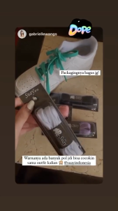 SUAY Tali Sepatu Gepeng Pipih Warna Hitam Tinta Panjang 110cm 8mm - Black Ink FLAT Shoelaces