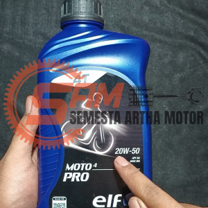 Oli Semi Synthetic ELF Moto 4 Pro 20W50 1L Motor Sport MegaPro Tiger CBR CB 150R