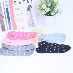 GTB - R097 Kaos Kaki Motif Love Korea Ankle Cute Semata Short Socks Pendek Import Murah