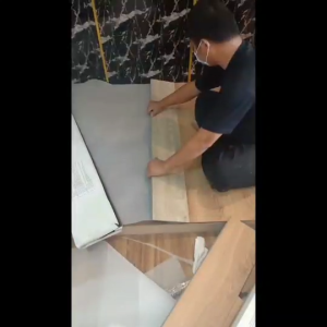 พื้นกระเบื้องยาง ลายไม้ รุ่นคลิกล็อค 4มม. แถมโฟมรอง ความหนา SPC