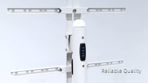 18-65 inch TV Floor Stand Moveable Adjustable Angle VESA Mount TV Stand with Lamps and Wheels