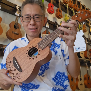 TODO Ukulele Full Mahogany Soprano & Concert Ukelele with NILE Theme Design Laser Engraved Body Top