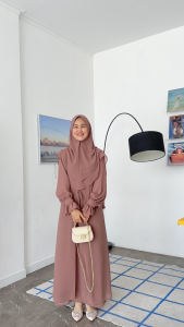 Gamis Set Ceruty Babydoll Hilya: Ukuran & Kualitas