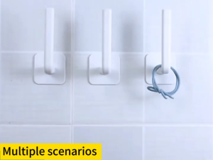 Wall Hook for Bathroom Towel and Kitchen Towel L-Shape for Bathroom Kitchen Punch-free Installation Multi-functional