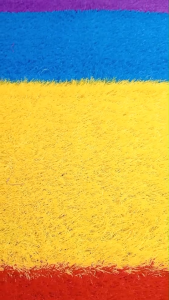 (แบ่งตัดขนาด12-20ตรม.) หญ้าเทียมแฟนซี สีสันสดใสทอแน่นๆ ขนาด 3 cm.เคลือบกันยูวี มีรูระบายน้ำ ใช้งานได้ทั้งกลางแจ้งและในร่ม