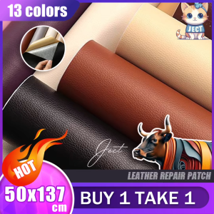 JECT 50x137cm Self Adhesive Leather Repair Patch Sofa and Furniture Restoration Sticker No Ironing Waterproof PU Fabric