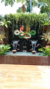 ม่านน้ำตกหินกาบเรือสำเภาขนเงินขนทองน้ำตกหน้าบ้านน้ำตกฮวงจุ้ยน้ำพุ เสริมศิริมงคลแถมฟรีไฟสปอร์ตไลฟ์2ดวงโอ่งน้ำ2ใบตกแต่งต้นไม้ให้ครบจบในที่เดียว