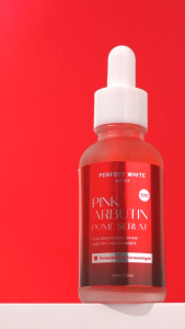 PERFECT WHITE Pink Arbutin Pome Serum Body with Very Bery White 30ml | Mencerahkan Kulit Badan Kusam