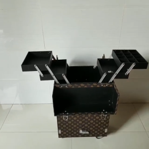 TẶNG PHẤN MẮT NHŨ HÀN QUỐC CAO CẤP -Sale xã Cốp vali HANA [Giá rẻ nhất sàn] bọc viền inox size 36x22x64 cm nhiều ngăn đựng dụng cụ nối mi nail chuyên nghiệp chứa mỹ phẩm trang điểm dụng cụ phun xăm…